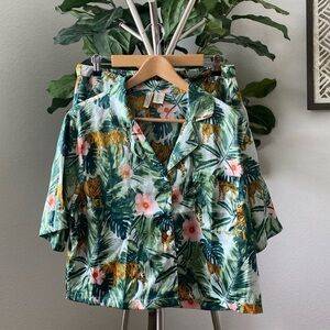 Cynthia Rowley | Women’s Tiger & Tropical Print Pajama Set